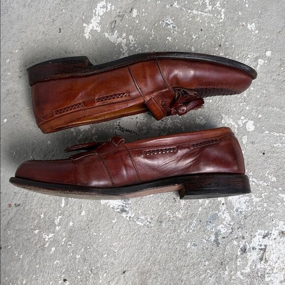 Allen Edmonds leather woven tasseled loafers main image 8
